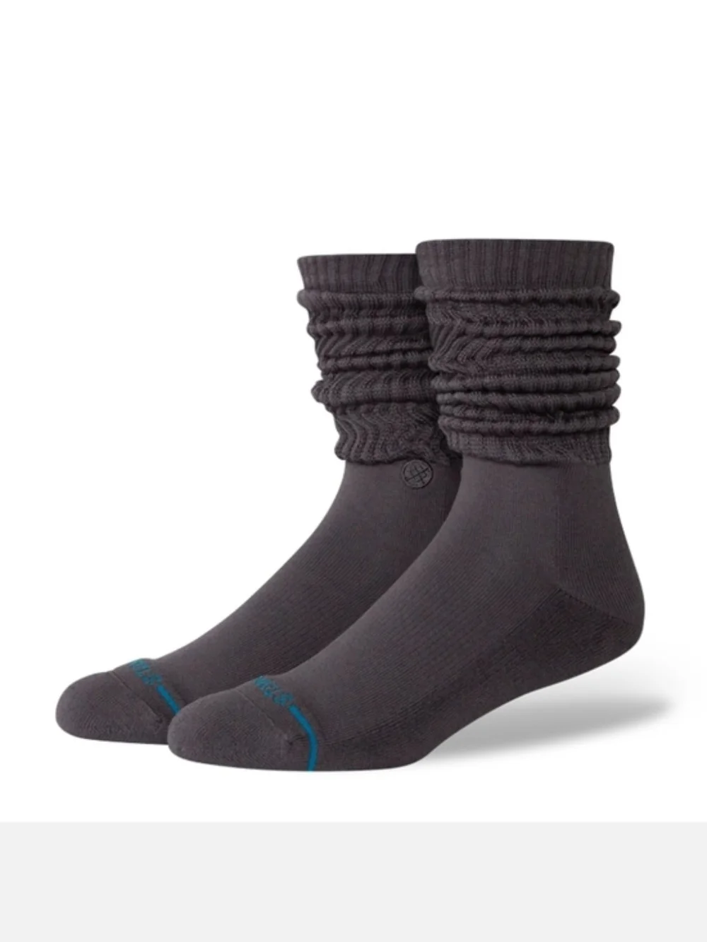 Stance Men’s Casual Crew Socks - Black & Dark Gray
